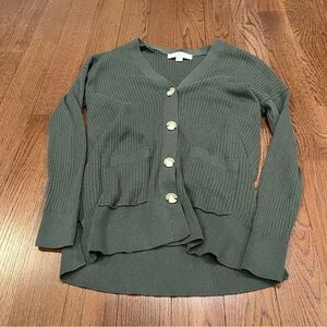 ⭐️ green cardigan xs